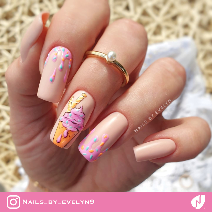 Melting Ice Cream Nails